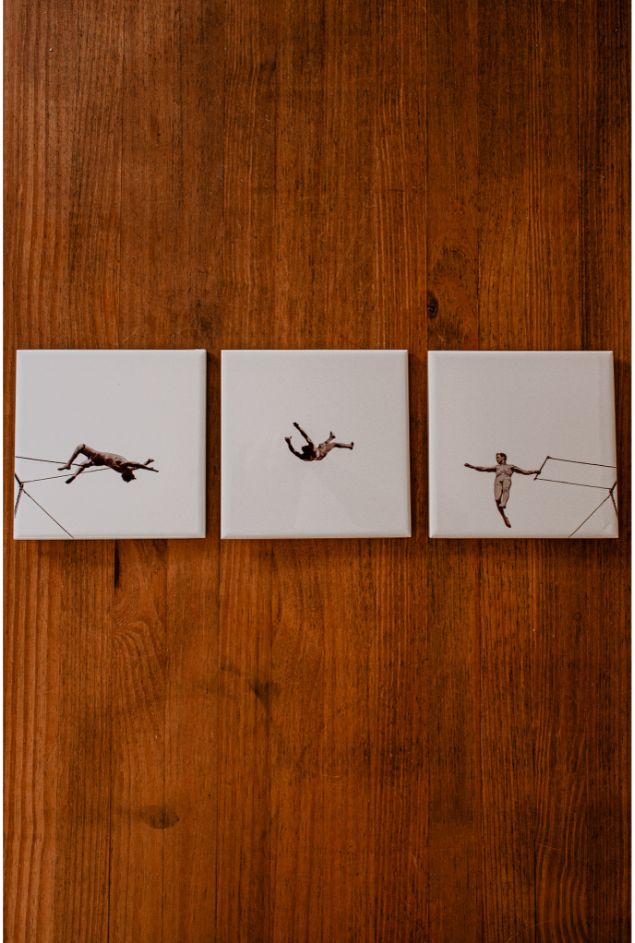 Painel de Azulejos Trapezista Greghi Design 3pçs Painel de Azulejos Trapezista Greghi Design 3pçs