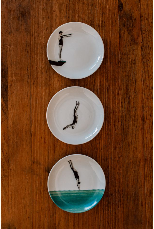 Painel de Pratos Mergulhinho Greghi Design 3pçs Painel de Pratos Mergulhinho Greghi Design 3pçs