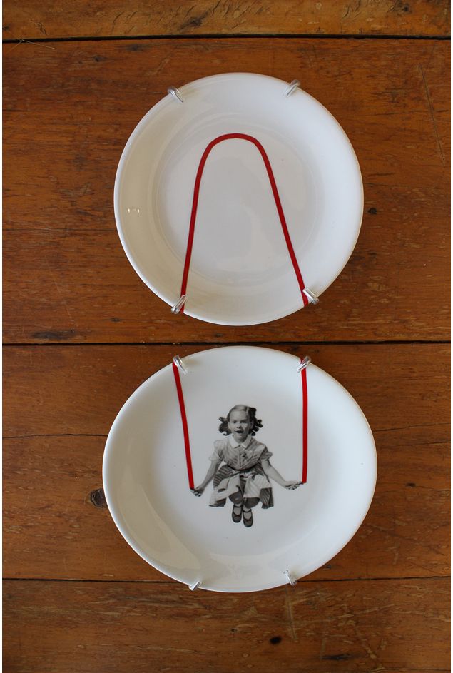 Painel de Pratos Pula Corda Greghi Design 2pçs Painel de Pratos Pula Corda Greghi Design 2pçs