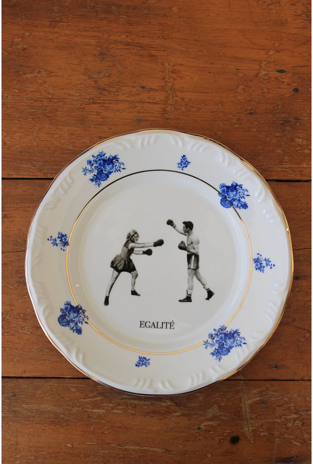 Prato Decorativo Egalité Ø27cm Greghi Design Prato Decorativo Egalité Ø27cm Greghi Design