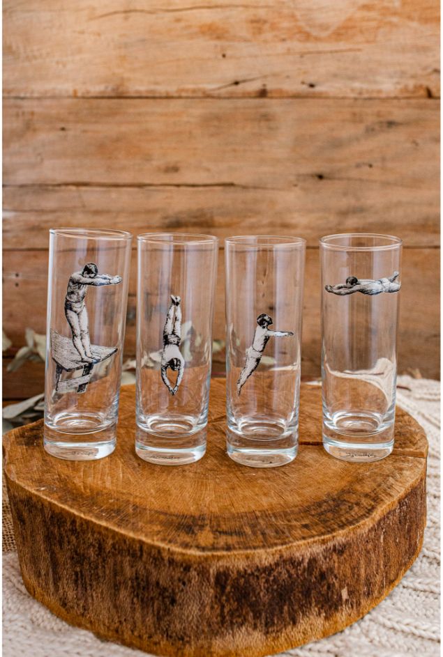 Copos Mergulho Greghi Design 4pçs Copos Mergulho Greghi Design 4pçs