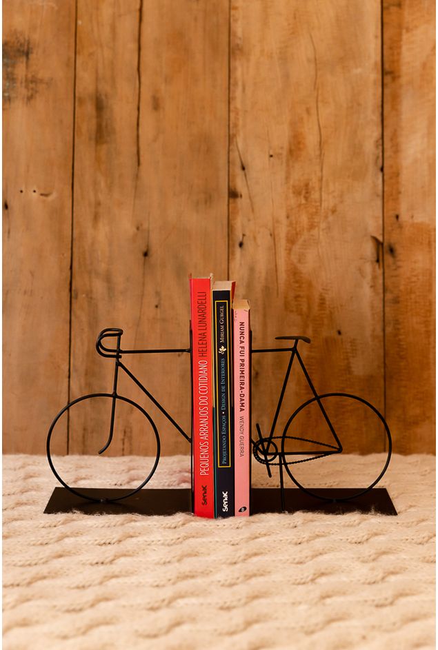 Aparador de Livros Bicicleta em Metal Aparador de Livros Bicicleta em Metal