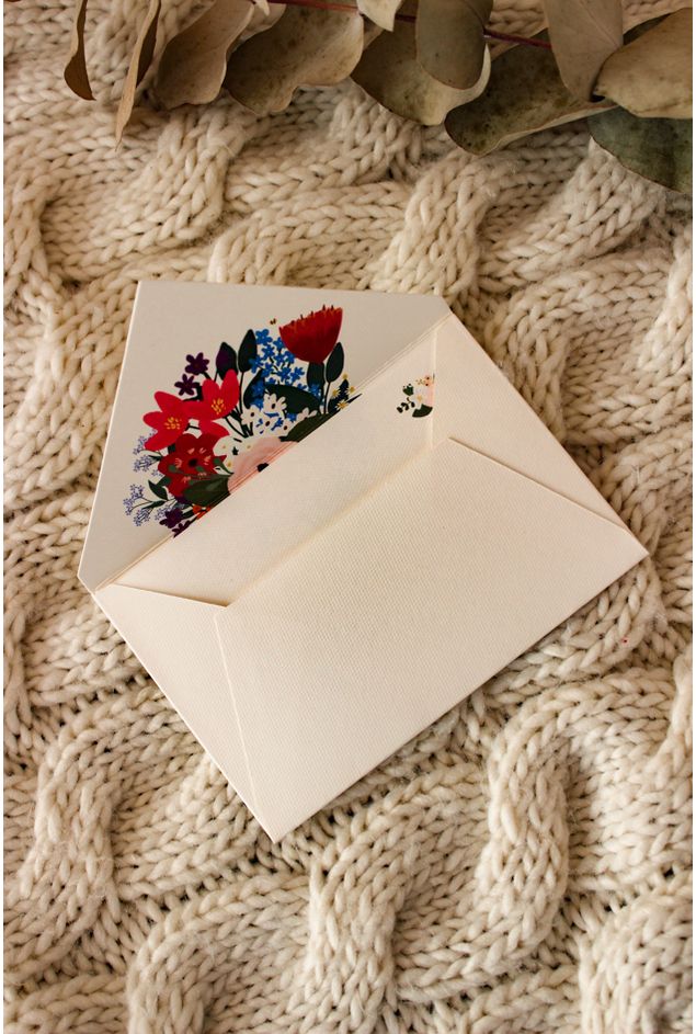 Cartão de Agradecimento Alba Buquê Cartão de Agradecimento Alba Buquê