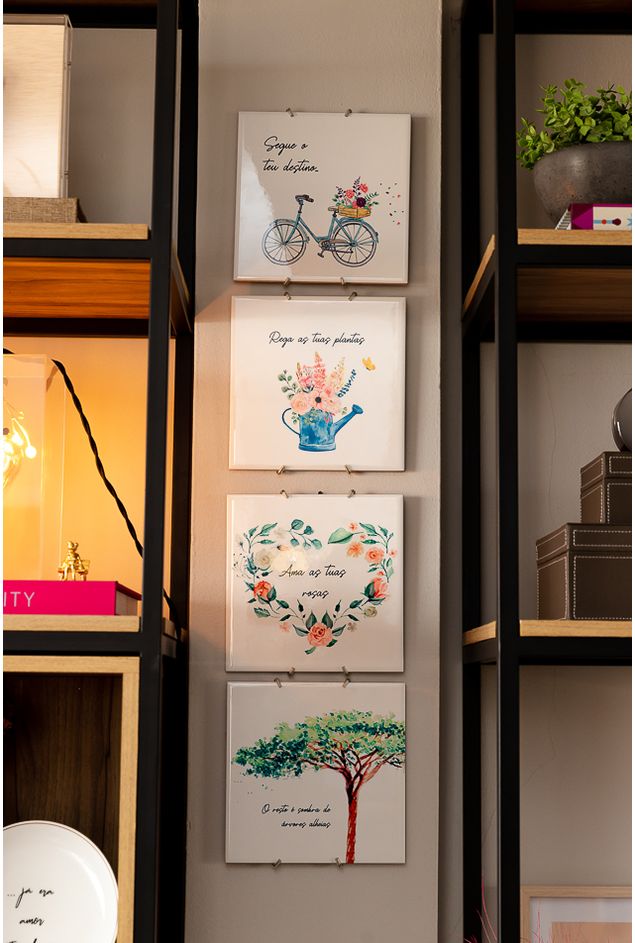 Painel de Azulejos Segue o Teu Destino 4pçs Painel de Azulejos Segue o Teu Destino 4pçs