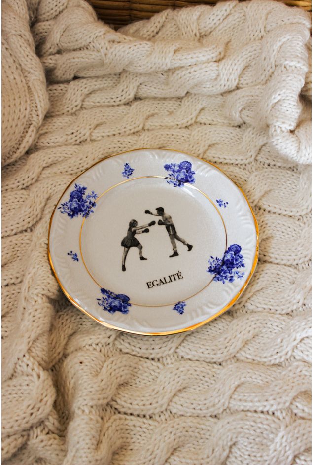 Prato Decorativo Egalité Ø19 Greghi Design Prato Decorativo Egalité Ø19 Greghi Design