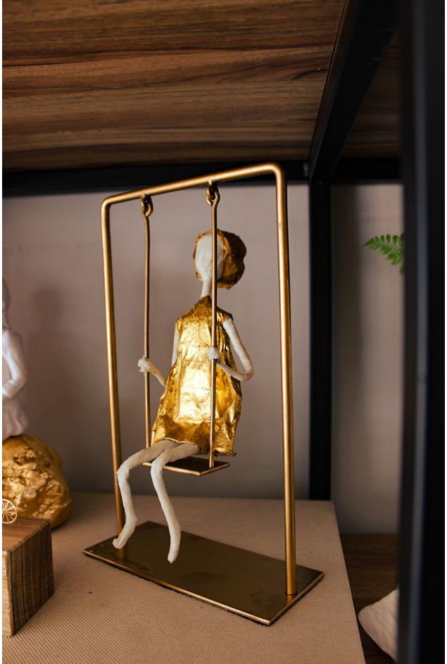 Escultura Balanço de Ouro