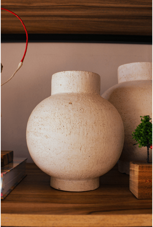 Vaso Decorativo Cimento Nude I