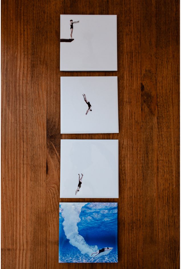 Painel de Azulejos Mergulho Greghi Design 4pçs Painel de Azulejos Mergulho Greghi Design 4pçs