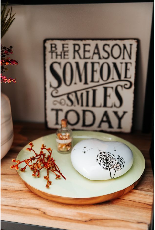 Coração Decorativo Dente de Leão Greghi Design Coração Decorativo Dente de Leão Greghi Design