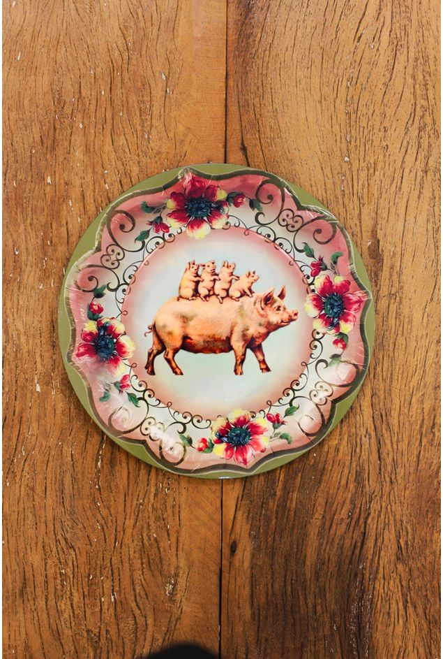 Azulejo Decorativo Redondo Porcos Greghi Design Azulejo Decorativo Redondo Porcos Greghi Design