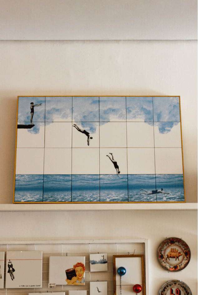 Quadro de Azulejos Mergulho Greghi Design Quadro de Azulejos Mergulho Greghi Design