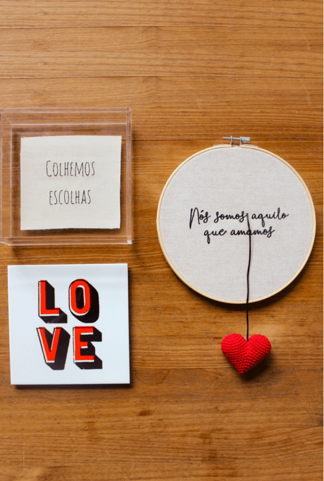 Combinação de Parede Love Red Combinação de Parede Love Red