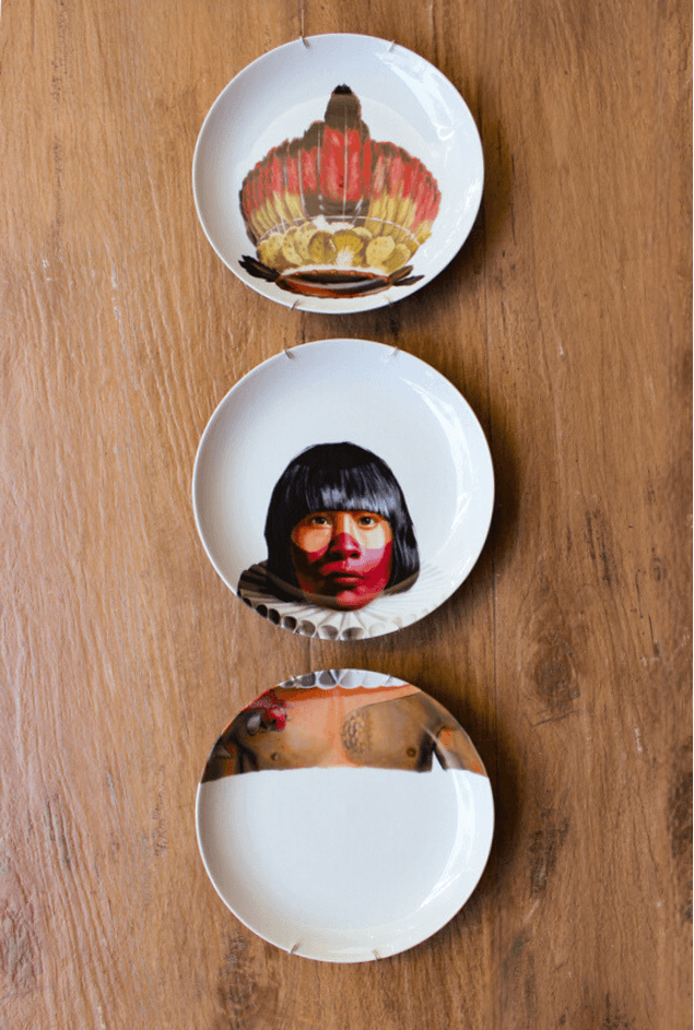 Painel de Pratos índio 3pçs Greghi Design Painel de Pratos índio 3pçs Greghi Design