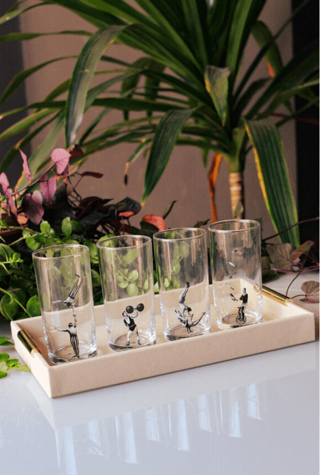 Cj. 4 Copos Circo Greghi Design Cj. 4 Copos Circo Greghi Design