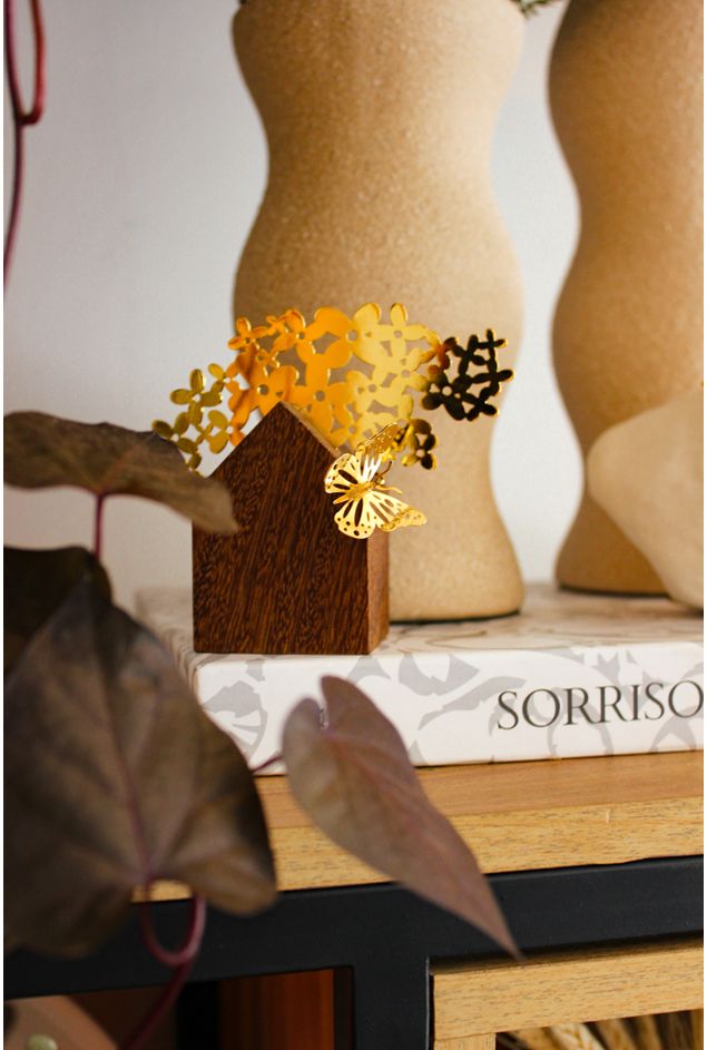 Mini Escultura Vilarejo Borboleta