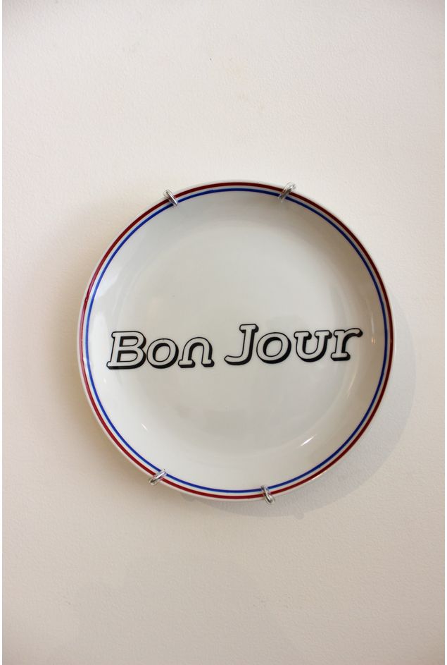 Prato Decorativo Bonjour Ø19 Greghi Design Prato Decorativo Bonjour Ø19 Greghi Design