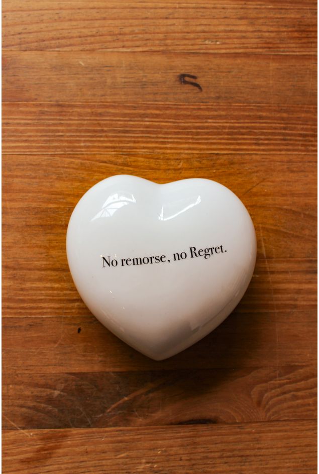 Coração Decorativo No Remorse, No Regret Greghi Design Coração Decorativo No Remorse, No Regret Greghi Design