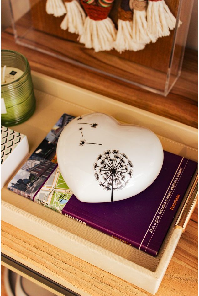 Mini Coração Decorativo Dente de Leão Greghi Design