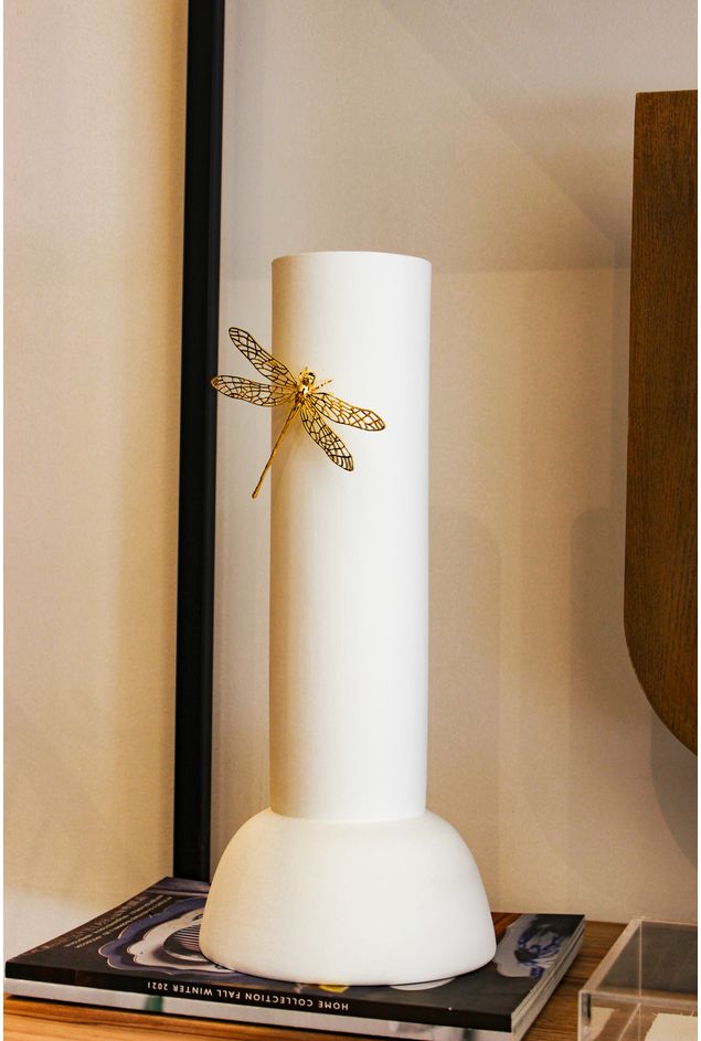 Vaso Pouso Alto Libélula Ouro - Sui Objetos Vaso Pouso Alto Libélula Ouro Vaso Pouso Alto Libélula Ouro - Sui Objetos Vaso Pouso Alto Libélula Ouro