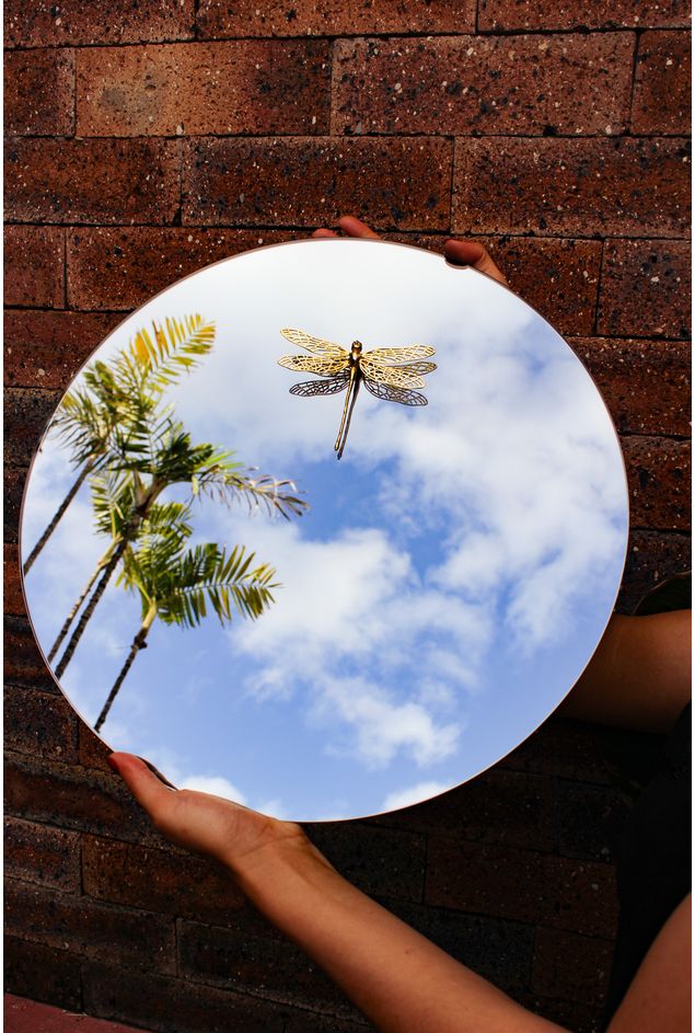 Espelho Reflexo Circular Libélula - Sui Objetos Espelho Reflexo Circular Libélula Espelho Reflexo Circular Libélula - Sui Objetos Espelho Reflexo Circular Libélula