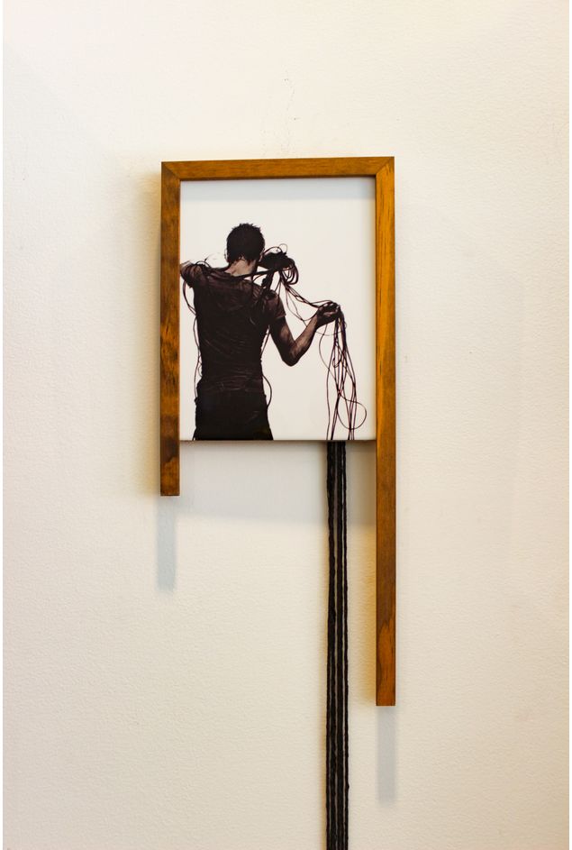 Painel de Azulejo A Linha Meia Moldura Greghi Design Painel de Azulejo A Linha Meia Moldura Greghi Design