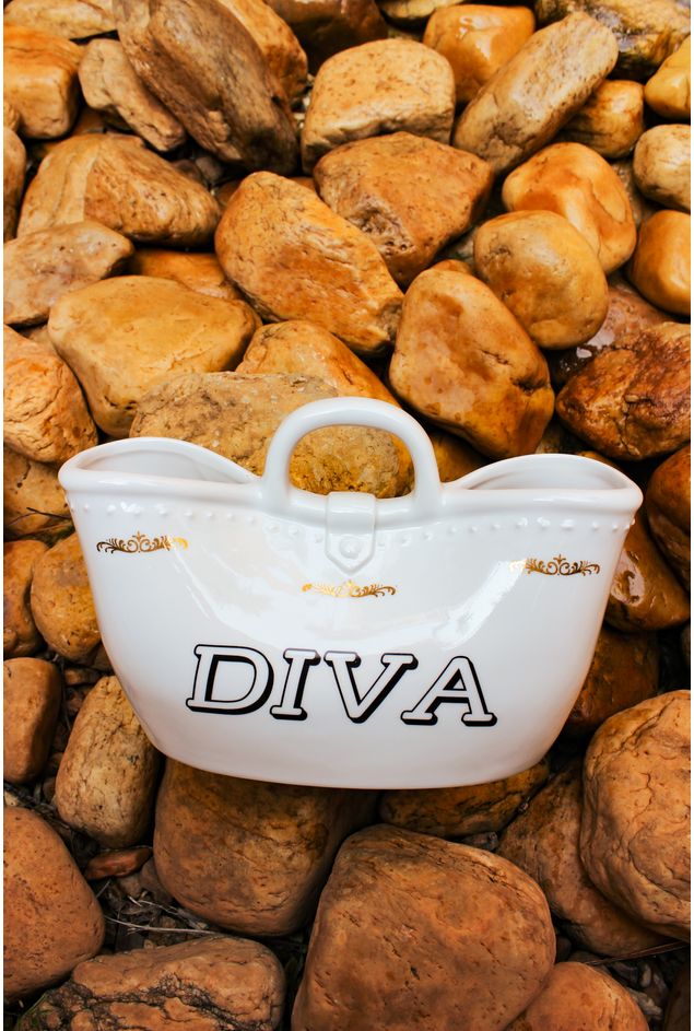 Bolsa Jardineira Porcelana Diva Greghi