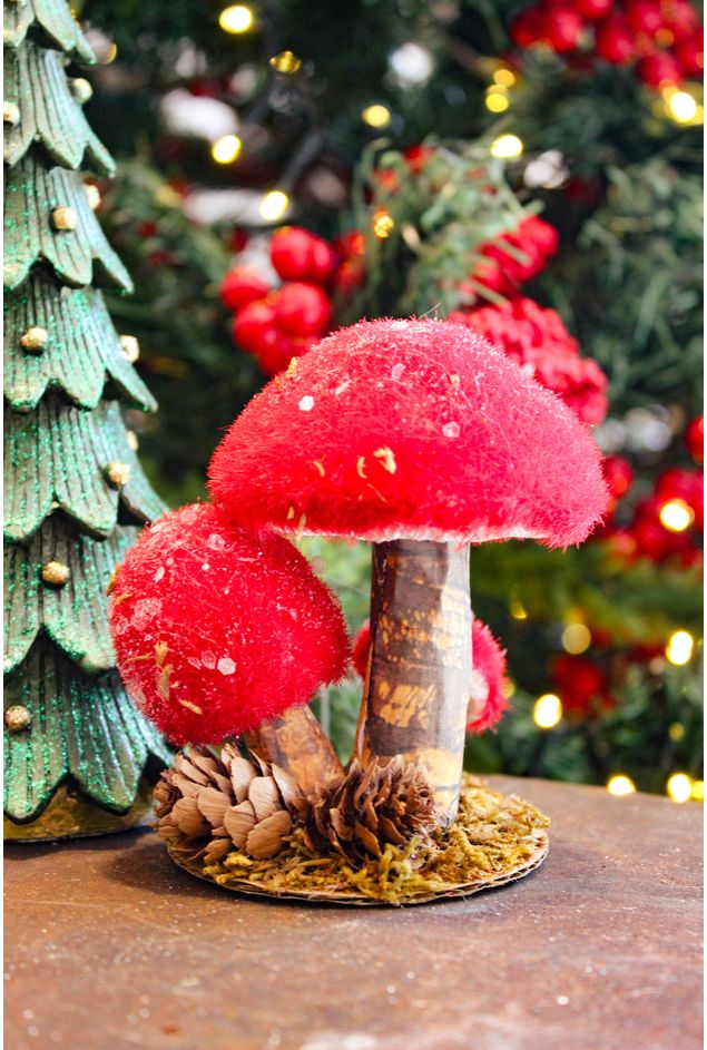 Cogumelo Decorativo Feltro Cogumelo Decorativo Feltro