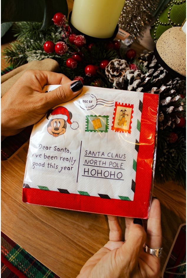 Guardanapo de Papel Cartão Postal Mickey Guardanapo de Papel Cartão Postal Mickey