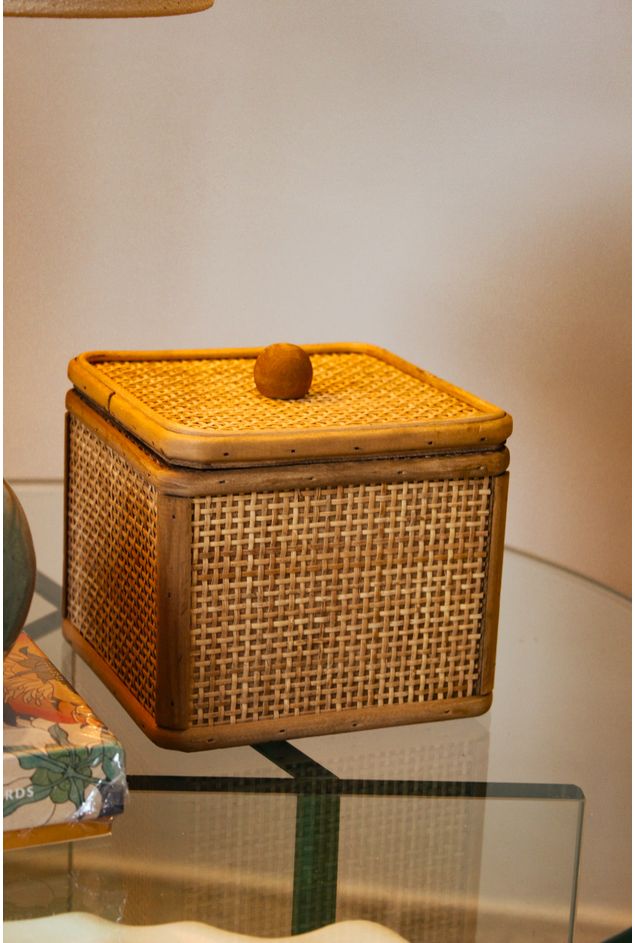 Caixa Quadrada Rattan G