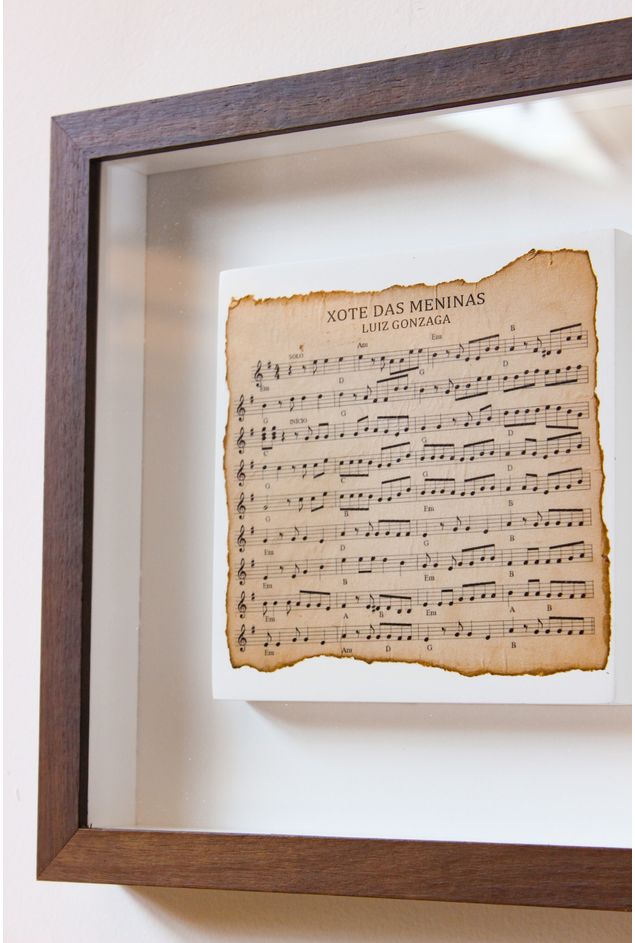 Quadro Partitura Xote Das Meninas