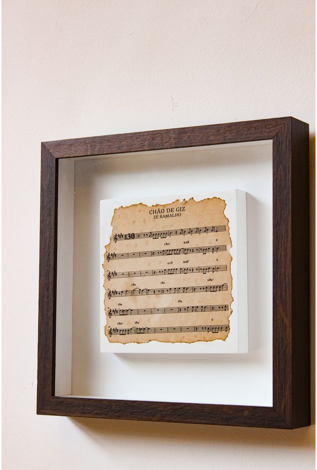 Quadro Partitura Chão de Giz