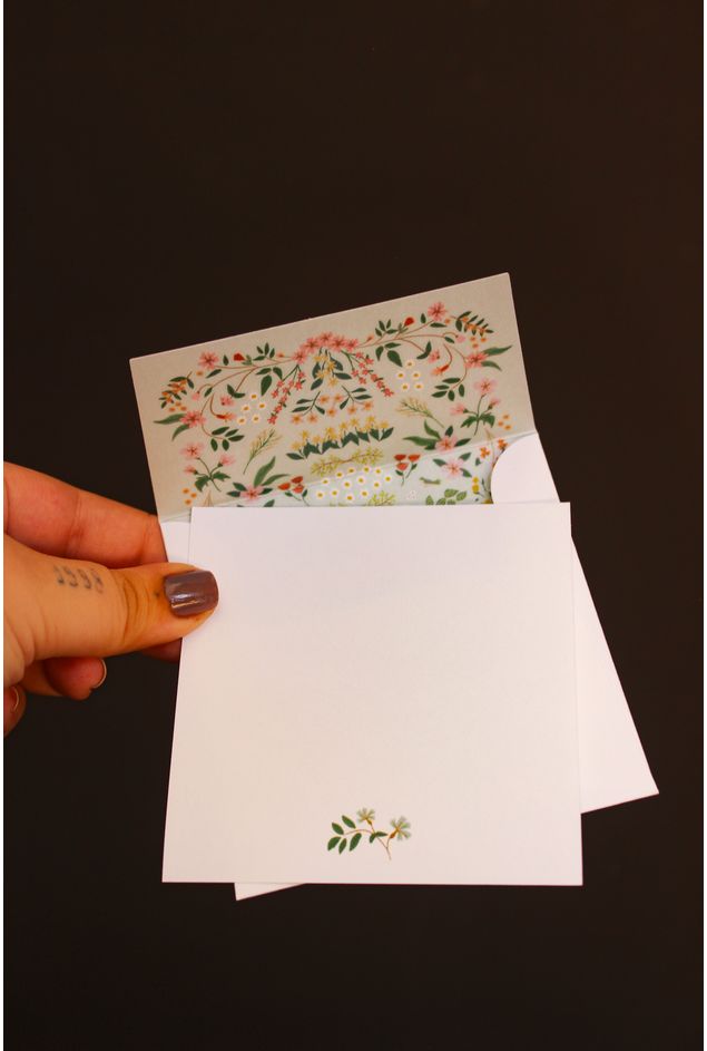 Cartão de Agradecimento Quadrado Lili Cartão de Agradecimento Quadrado Lili