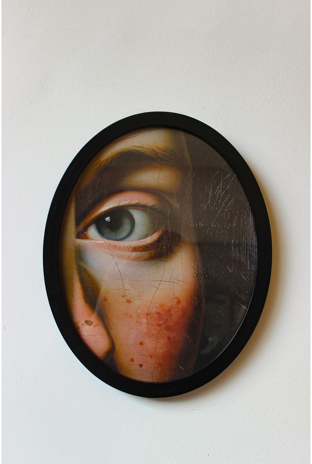 Quadro Oval Olho Greghi Design Quadro Oval Olho Greghi Design