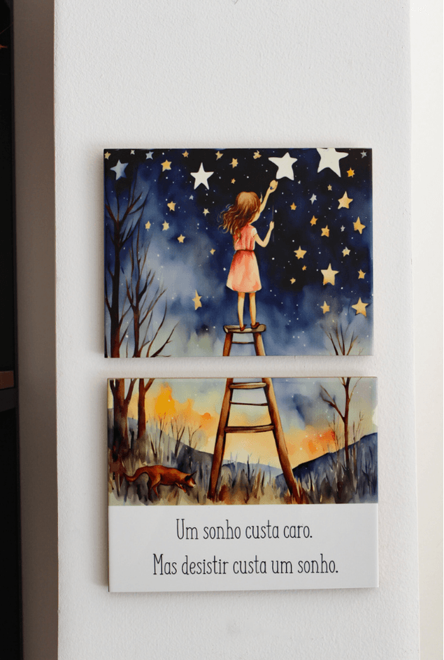 Painel de Azulejos Sonhos Custam Caro Mimo Galeria Painel de Azulejos Sonhos Custam Caro Mimo Galeria