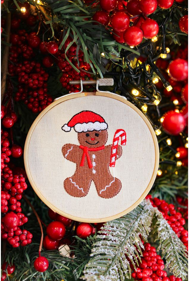 Bastidor Bordado Gingerbread Ø11 Casa Lova