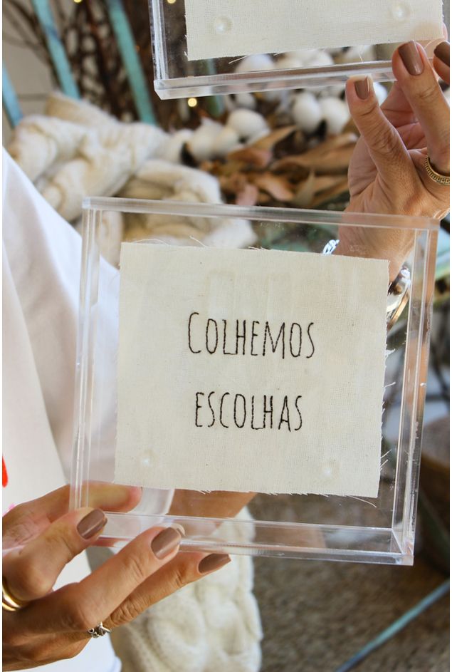 Quadro Acrílico Colhemos Escolhas Casa Lova