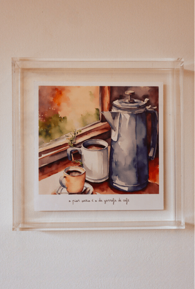 Quadro Acrílico Café Casa Lova
