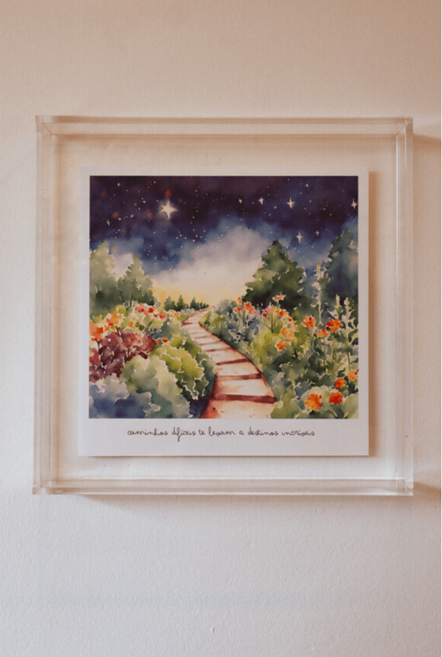 Quadro Acrílico Caminhos Casa Lova