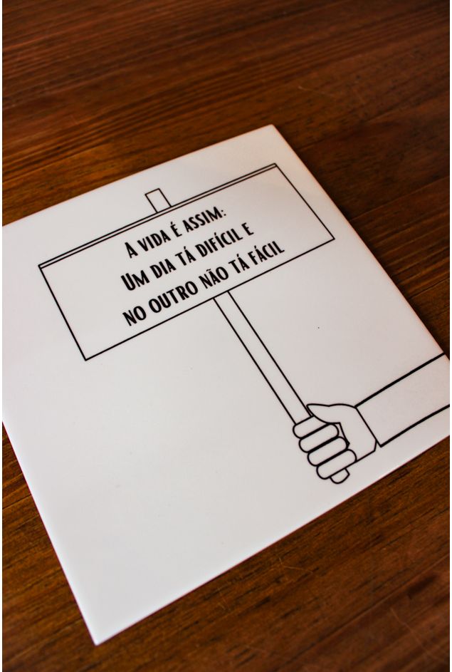 Azulejo Decorativo A Vida É Assim Mimo Galeria Azulejo Decorativo A Vida É Assim Mimo Galeria