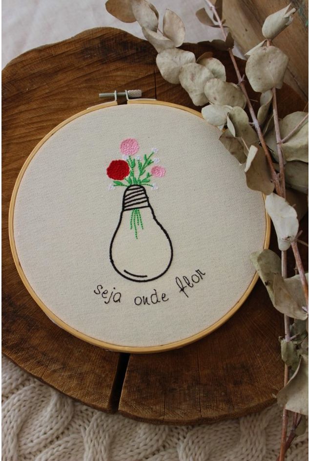 Bastidor Bordado Seja Onde Flor Mimo Galeria Bastidor Bordado Seja Onde Flor Mimo Galeria