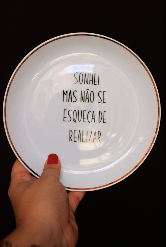 Prato Decorativo Sonhe Ø19cm Mimo Galeria Prato Decorativo Sonhe Ø19cm Mimo Galeria