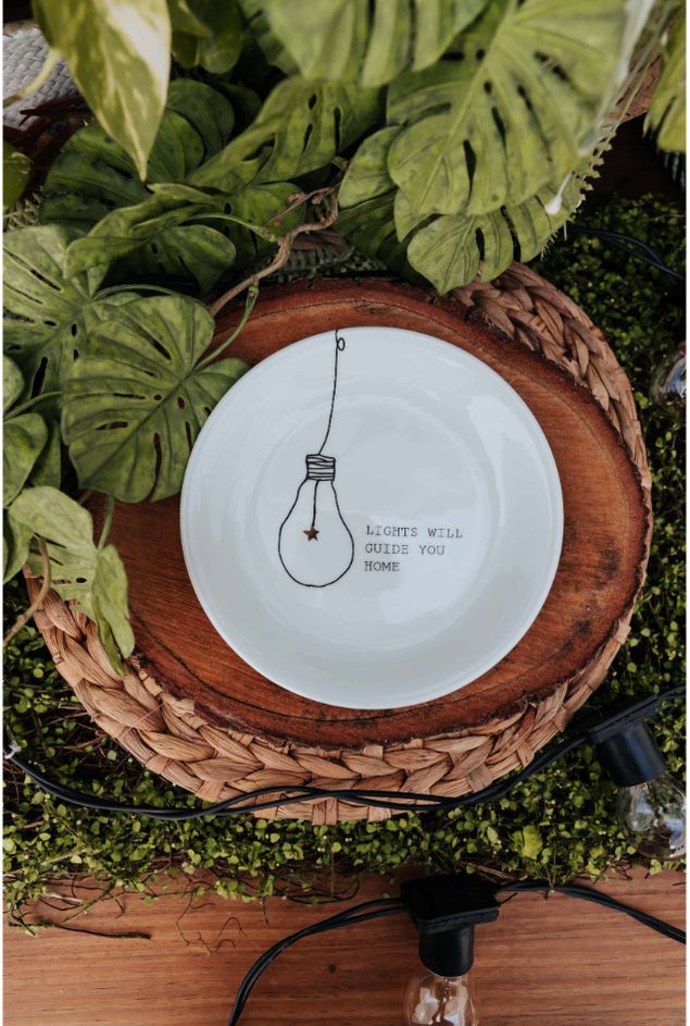 Prato Decorativo Lights Will Guide You Home Ø19cm Casa Lova
