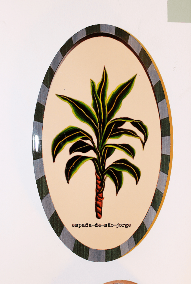 Azulejo Decorativo Oval Retrato Espada de São Jorge Greghi Design