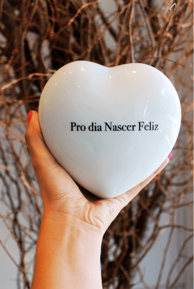 Coração Decorativo Pro Dia Nascer Feliz Greghi Design