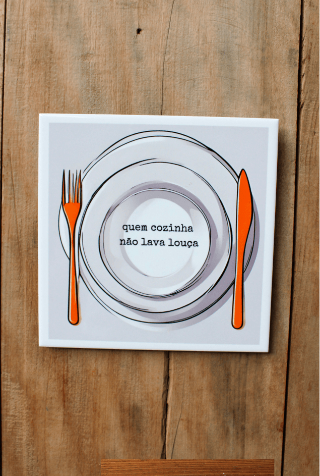 Azulejo Decorativo Quem cozinha não lava Louça Mimo Galeria Azulejo Decorativo Quem cozinha não lava Louça Mimo Galeria