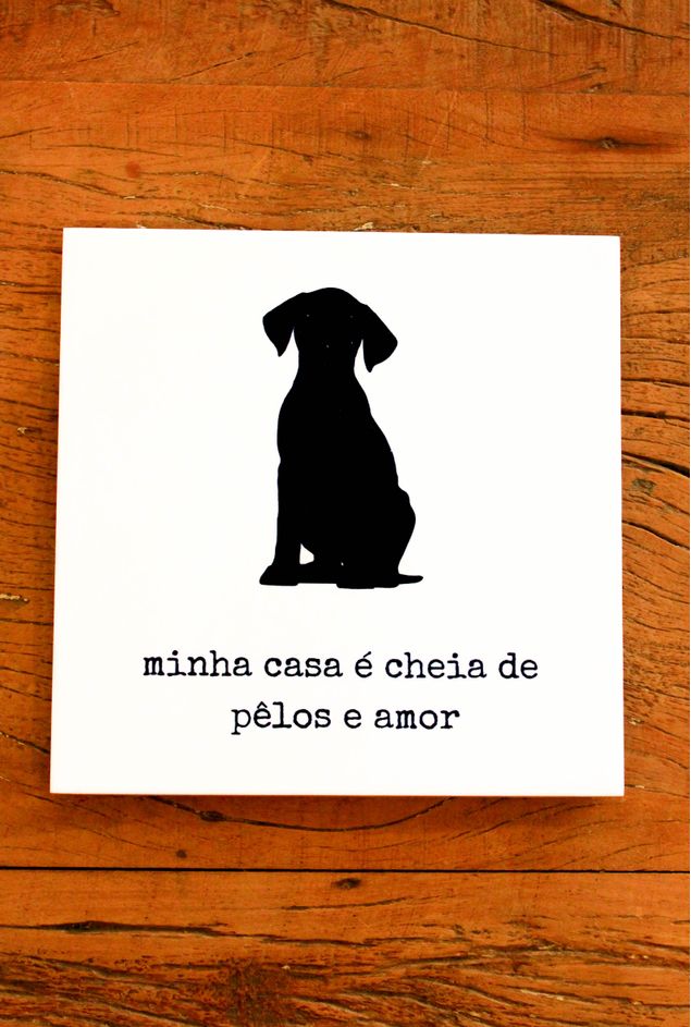 Azulejo Decorativo Pêlos e Amor Casa Lova
