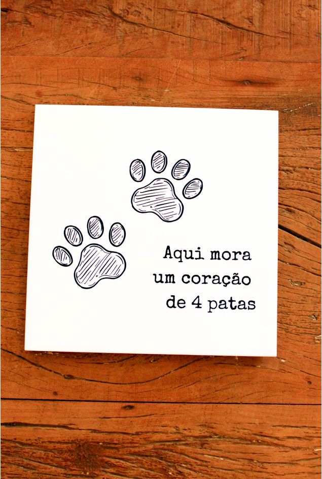 Azulejo Decorativo Coração de Quatro Patas Mimo Galeria Azulejo Decorativo Coração de Quatro Patas Mimo Galeria