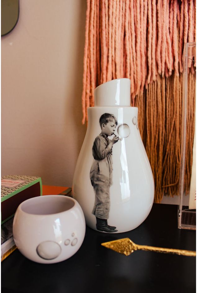 Moringa de Porcelana Bola de Sabão Greghi Design Moringa de Porcelana Bola de Sabão Greghi Design