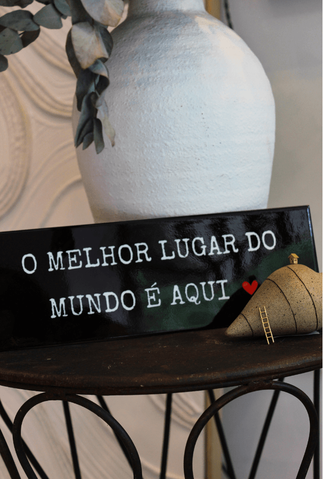 Azulejo Decorativo O melhor lugar do mundo Mimo Galeria Azulejo Decorativo O melhor lugar do mundo Mimo Galeria