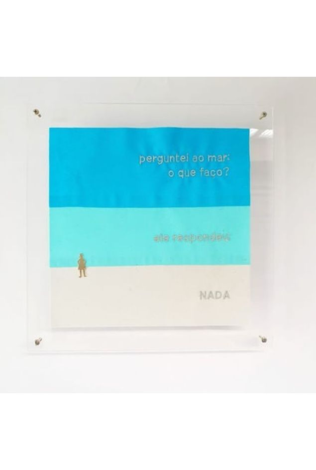 Quadro Acrílico Carré Perguntei ao Mar Menina